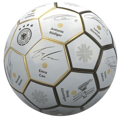 DFB Deutschland Unterschriften Mini Ball für 9,94€ (statt 18€)