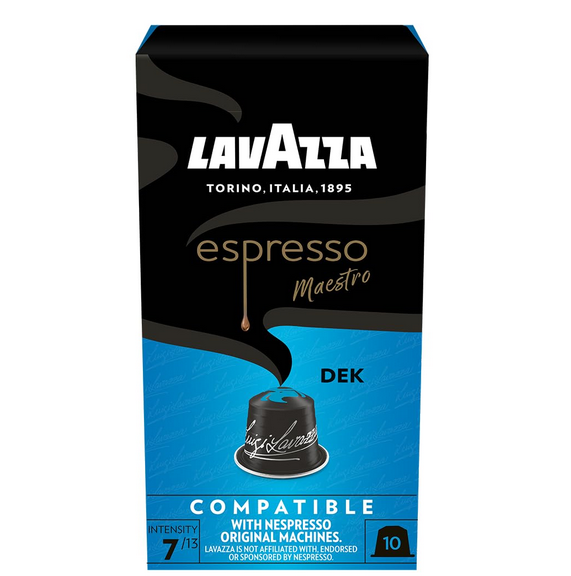 Lavazza Maestro Dek entkoffeinierter Espresso 10 Nespresso Kapseln für 2,39€ (statt 7€)