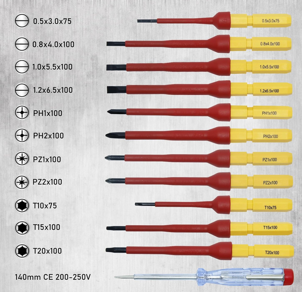 CCLIFE isolierte VDE Schraubendreher 13 tlg für 16,99€ (statt 21€)