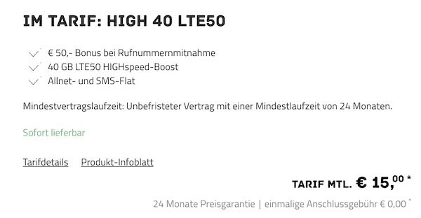 🤩 Telekom Allnet mit 40GB für 15€ mtl. + 50€ Bonus