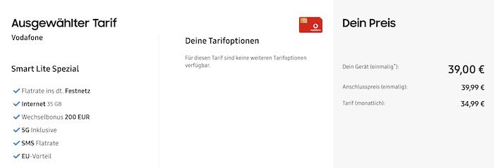 🔥 Samsung S24 5G (256GB) für 5€ + Vodafone 35GB für 34,99€ mtl. + 200€ Bonus