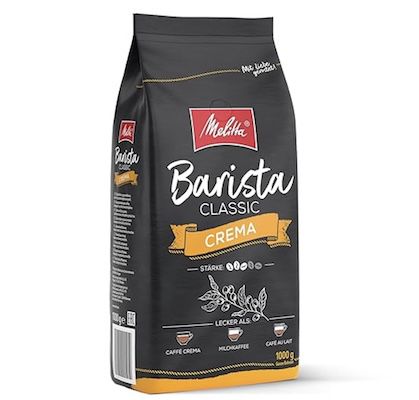 ☕️ 1kg Melitta Barista Crema ganze Bohnen Stärke 3 ab 8,99€ (statt 13€)