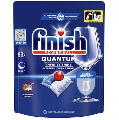 🧼 83er Pack Finish Quantum Infinity Shine Spülmaschinentabs ab 12,59€ (statt 18€)