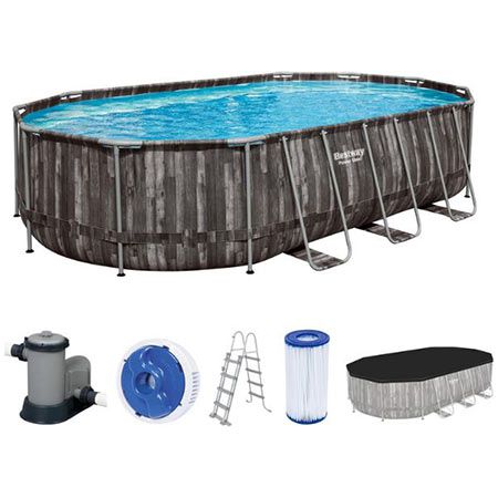 Bestway Power Steel Frame Pool Komplett-Set, 610x366x122cm für 409,90€ (statt 499€)