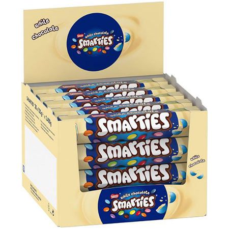 🍫 20er Pack Nestlé Smarties White Chocolate Riesenrolle, je 120g ab 27€ (statt 39€)