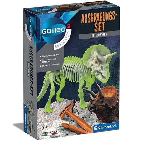 Clementoni Galileo Discovery Ausgrabungs Set Triceratops für 7,99€ (statt 11€)