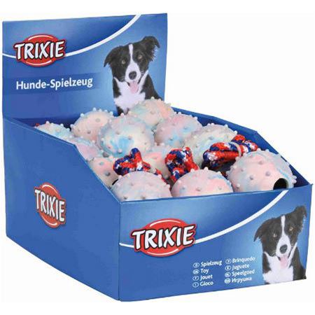 24er Pack Trixie TX-3454 Bälle am Seil, Naturgummi für 7,32€