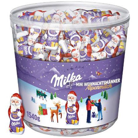 1,54Kg Milka Mini 🎅 Weihnachtsmänner 175 Stück für 38,99€ (statt 45€)