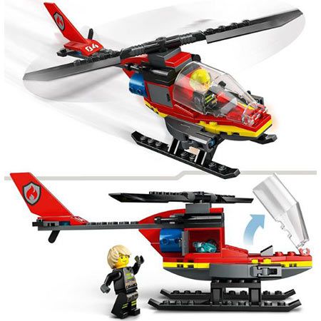 LEGO 60411 City Feuerwehrhubschrauber Set für 7,29€ (statt 10€)