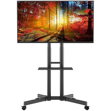 Bontec TV Ständer mit Rollen für 32 85 Zoll für 54,99€ (statt 80€)