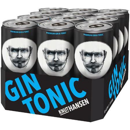 🍸 12er Pack Knut Hansen Gin Tonic Dose, 250ml für 27,95€ (statt 36€)