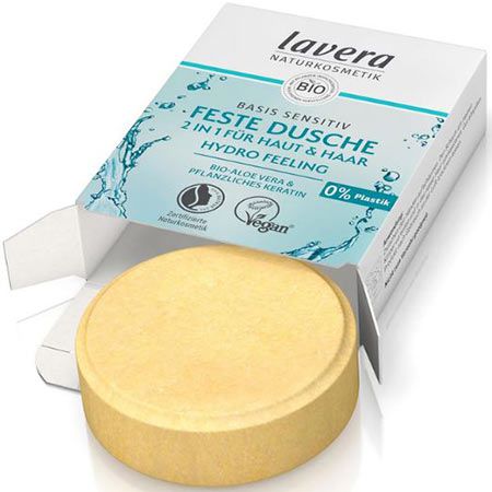 Lavera 2 in 1 Sensitiv Hydro Feeling Feste Dusche, 50g ab 2,24€ (statt 3€)