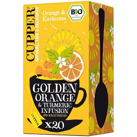 Cupper Bio Kräutertee, Orange & Kurkuma, 20 Beutel ab 1,75€ (statt 3€)