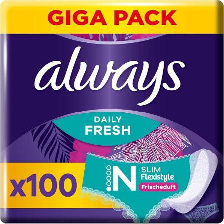 3 x 100er Pack Always Dailies Slipeinlagen Slim Fresh Normal ab 6,34€ (statt 11€)