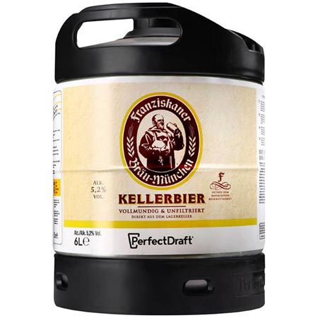 🍺 6 Liter Franziskaner Kellerbier Fass, Perfect Draft für 14,99€ (statt 20€)