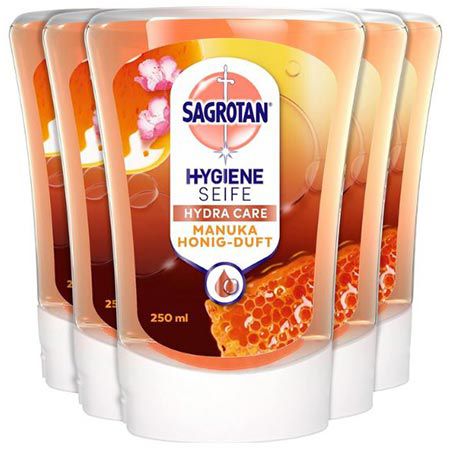 🧼 5er Pack Sagrotan No Touch Manuka Honig Nachfüller ab 11€ (statt 17€)