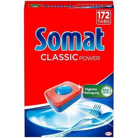 🧼 172er Pack Somat Classic Power Spülmaschinen Tabs ab 18,66€ (statt 23€)