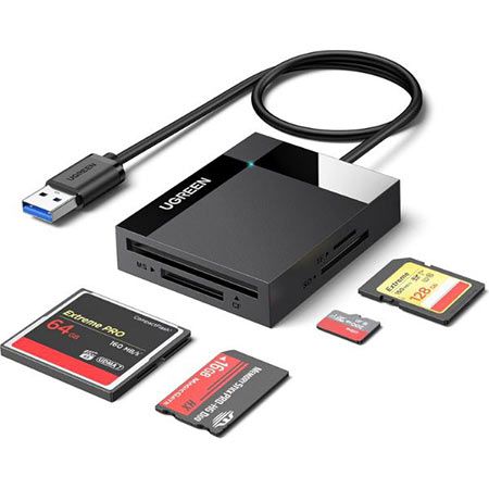 UGREEN 4-in-1 USB 3.0 Kartenleser für SD/TF/CF/MS für 9,99€ (statt 18€)