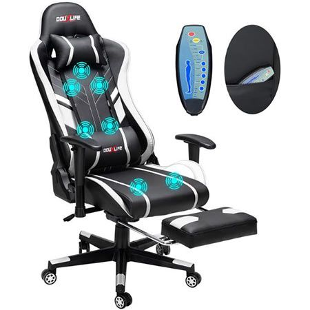 Douxlife Gaming Stuhl mit 7 Punkt Massage-Funktion für 89,99€ (statt 180€)