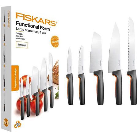 Fiskars Functional Form Küchenmesser-Set, 5-teilig für 39,99€ (statt 47€)