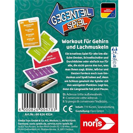 Noris Gegenteil Spiel, Karten Partyspiel für 6,39€ (statt 10€)