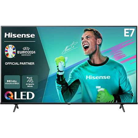 📺 Hisense 55E7NQ 55″ Zoll 4K UHD QLED Smart TV mit HDR10+ für 378,90€ (statt 470€)