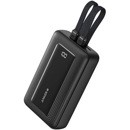 Anker Powerbank mit 20.000mAh, 30W & 2 integrierte Ladekabel für 39,09€ (statt 46€)