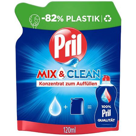 Pril Mix & Clean Konzentrat zum Auffüllen, 120ml ab 1,03€ (statt 2€)