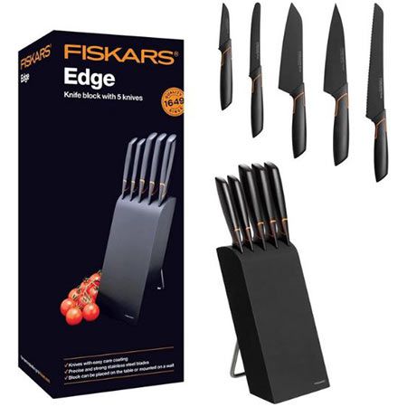 Fiskars Edge Design Messerblock mit 5 Messern für 86,99€ (statt 103€)