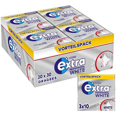 600er Pack Extra Professional White, Zuckerfreier Kaugummi ab 35,85€ (statt 46€)