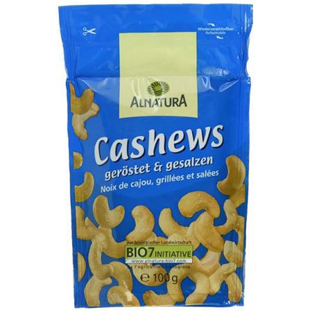 4er Pack Alnatura Bio Cashewkerne, geröstet & gesalzen für 8,20€ (statt 11€)