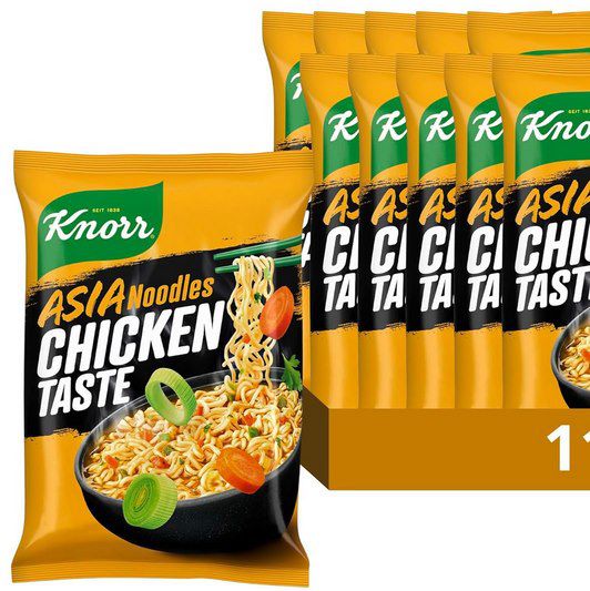 11x Knorr Instant Nudeln Chicken Taste Asia Snack ab 4,97€ (statt 10€)