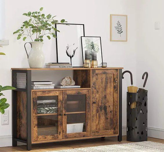 VASAGLE Sideboard mit Glastüren für 85,99€ (statt 104€)