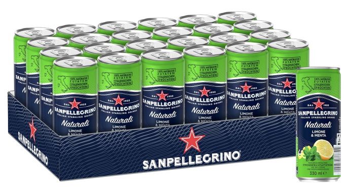 🍋 24x San Pellegrino Naturali Zitrone Minze ab 22,32€ (statt 28€)   0,93€ pro Dose