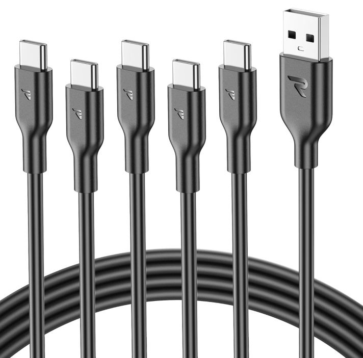 5x RAMPOW 36W USB C Kabel (1m) mit QC 3.0 für 5,49€ (statt 11€)