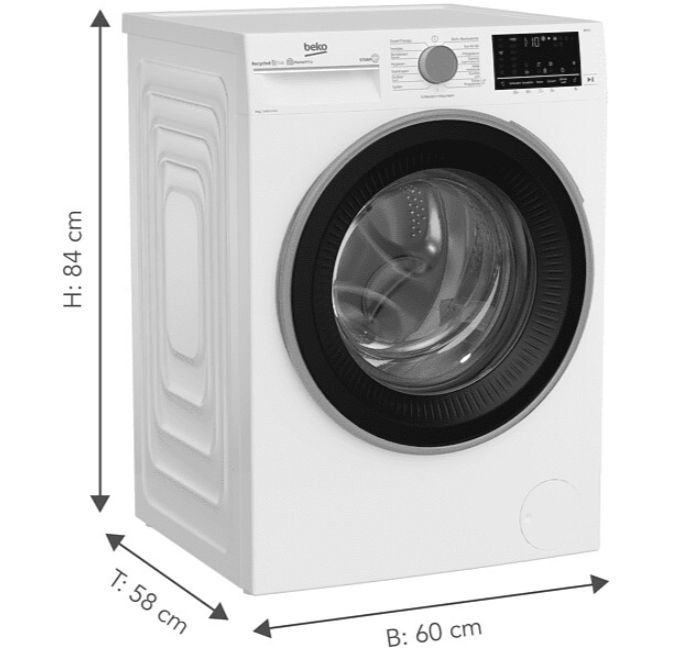 Beko B3WFU59415W2   9kg Waschmaschine mit 1.400 U/Min für 338,99€ (statt 400€)