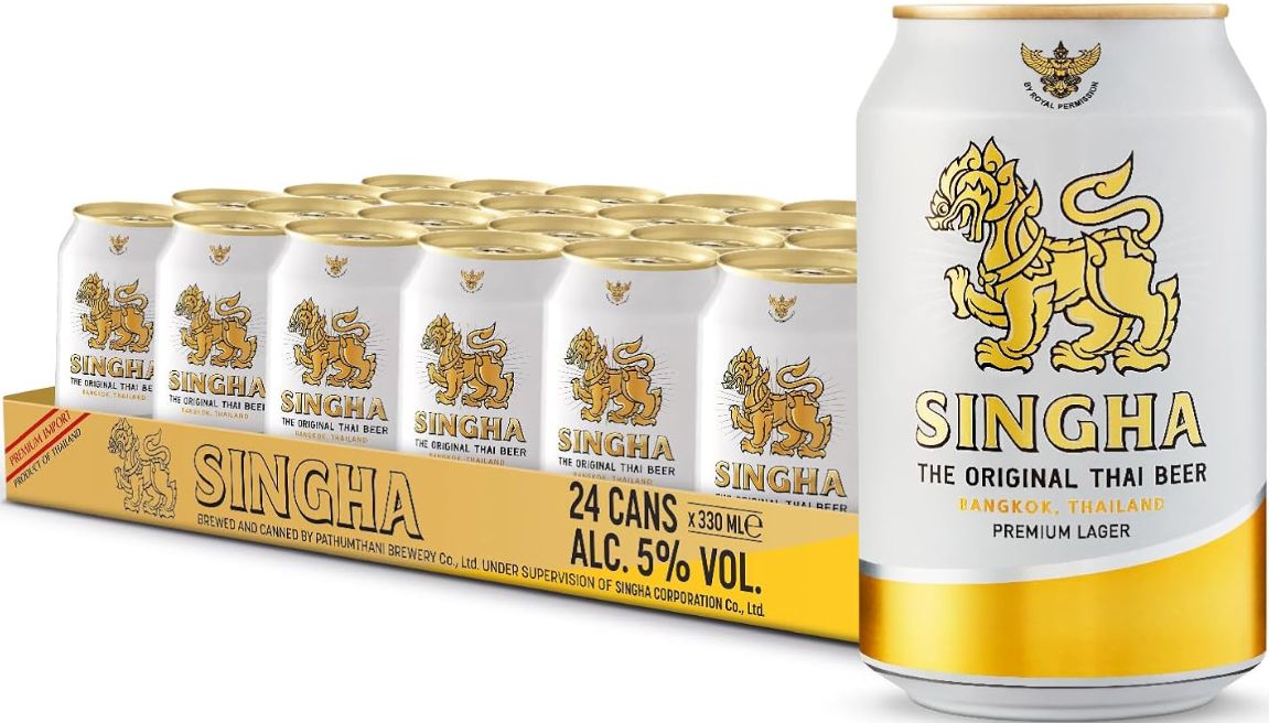 🍺🍺Singha Thailändisches Premium Lagerbier   24 x 0,33L ab 18,54€ (statt 33€)