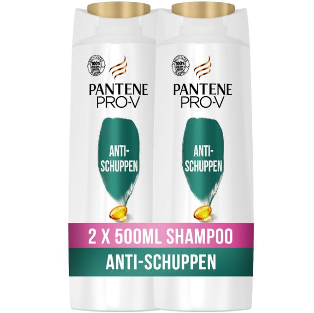 🚿 2 x Pantene Pro V Anti Schuppen Shampoo XL Packung mit je 500ml ab 8€ (statt 12€)