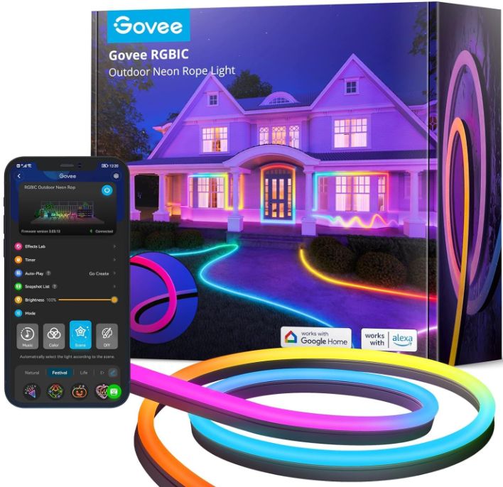 Noch bis 22Uhr! Govee Outdoor Neon LED Strip 10m für 139,99€ (statt 200€)