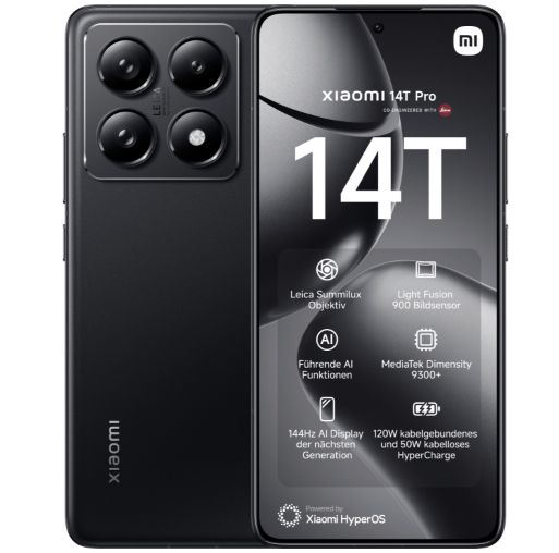 Xiaomi 14T Pro (512GB) für 29€ + Telekom 20GB 5G für 19,99€ mtl. + GRATIS Tablet + 50€ Bonus