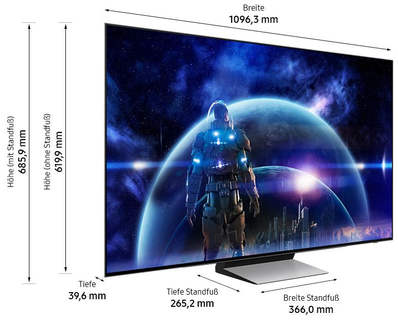 Samsung GQ48S92D 48 OLED TV für 1.260€ (statt 1.298€) + 150€ Cashback & Media Paket