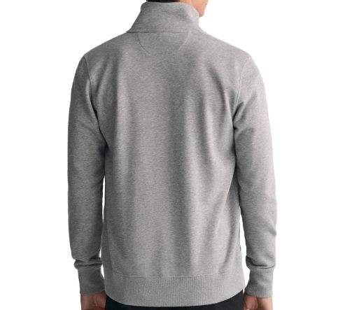 Gant Shield Sweatjacke in Grau für 70€ (statt 90€)   bis 5XL