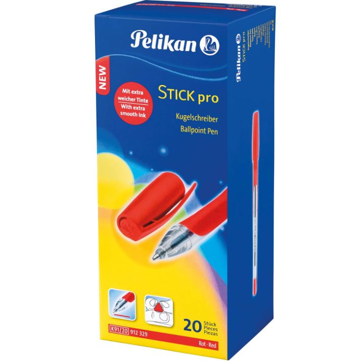 🖊️ 20er Pack Pelikan Kugelschreiber Stick pro für 4,54€ (statt 8€)