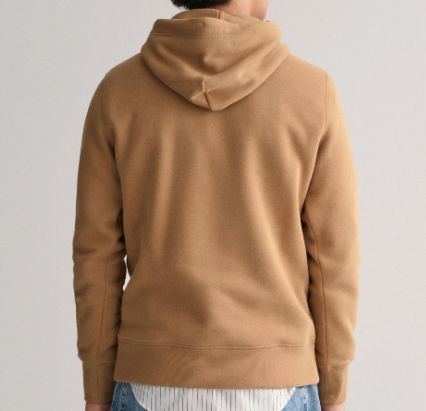 😎 GANT Herren Reg Shield Hoodie Kapuzenpullover in Khaki für 59,95€ (statt 89€)   bis 3XL