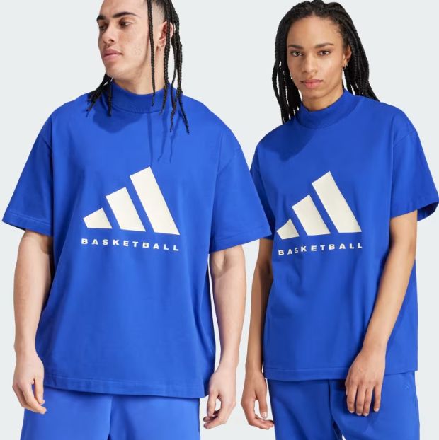 adidas Basketball T Shirt Lucid blue 2 für 20,95€ (statt 31€)