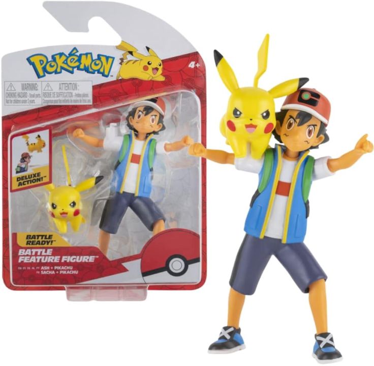 ⚡ Pokémon PKW2473   Battle Feature Figur mit Pikachu für 9,99€ (statt 15€)