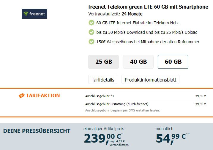 🔥 Apple iPhone 15 Pro Max für 239€ +  Telekom 60GB 54,99€ mtl + 150€ Bonus