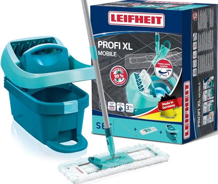 Leifheit Set Wischtuchpresse Profi XL mit Bodenwischer für 34,96€ (statt 52€)