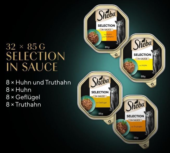 Sheba Selection in Sauce   Poulard/Huhn/Geflügel/Truthan ab 11,33€ (statt 17€)