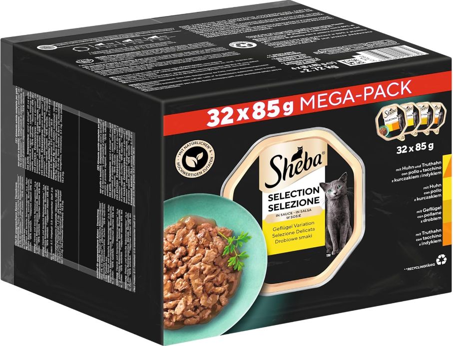 Sheba Selection in Sauce   Poulard/Huhn/Geflügel/Truthan ab 11,33€ (statt 17€)